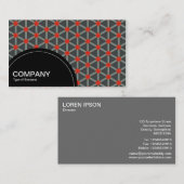 半円パネル（ドット） – 幾何学模様09 名刺 (正面/裏面)