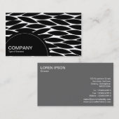 半円パネル（ドット） -抽象芸術葉 名刺 (正面/裏面)