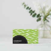 半円パネル（ドット） -抽象芸術葉 名刺 (スタンド正面)