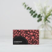 半円パネル（ドット） - 090512 – トロピカルピンク 名刺 (スタンド正面)