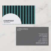 半円パネル – パターアステカン – ターコイズ 名刺 (正面/裏面)