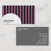 半円パネル – パターアステカン – ピンク 名刺 (正面/裏面)