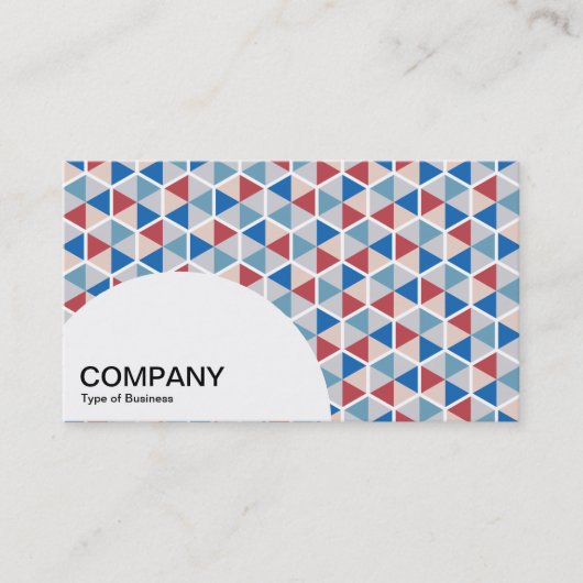 半円パネル – 六角形パターン05 名刺 (正面)