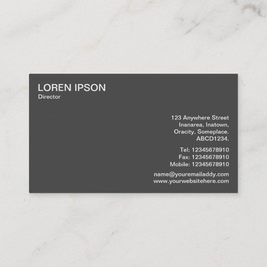 半円パネル – 同心円リングや輪 – 赤 名刺 (裏面)