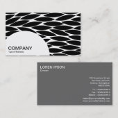 半円パネル – 抽象芸術 名刺 (正面/裏面)