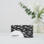 半円パネル – 抽象芸術 名刺 (スタンド正面)