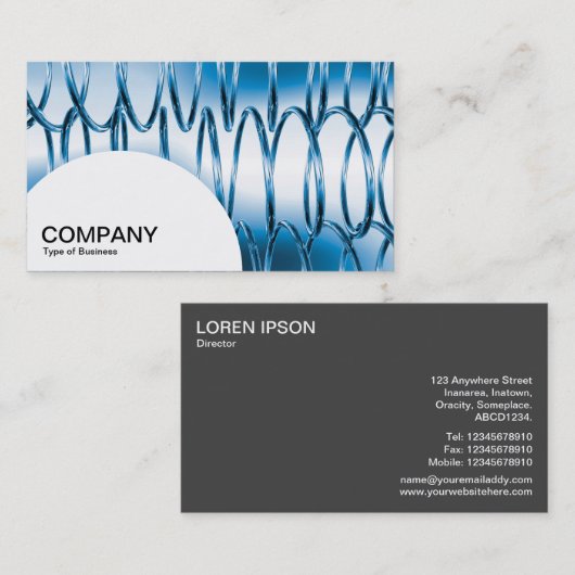 半円パネル – 春青 名刺 (正面/裏面)