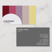 半円パネル – 色バー02 名刺 (正面/裏面)