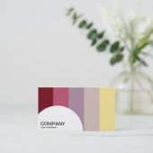 半円パネル – 色バー02 名刺 (スタンド正面)