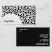 半円パネル – 8花びら- (金ゴールド) 名刺 (正面/裏面)