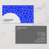 半円パネル – 8花びら – 青の影 名刺 (正面/裏面)