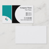 半円モノグラム 名刺 (正面/裏面)