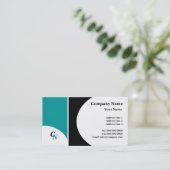 半円モノグラム 名刺 (スタンド正面)