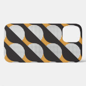 半円形のシームレスなジオメトリパターン Case-Mate iPhoneケース (裏面 (横))