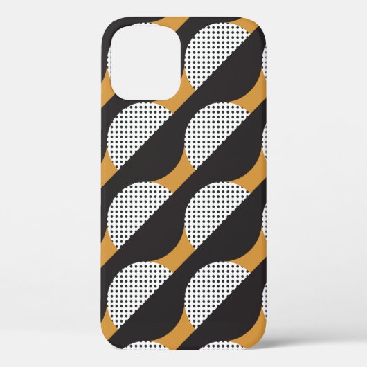 半円形のシームレスなジオメトリパターン Case-Mate iPhoneケース (裏面)
