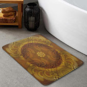 半円形アートを魅了する バスマット