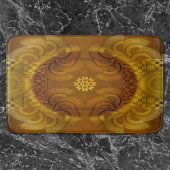 半円形アートを魅了する バスマット