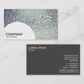 半円形パネル – ガラス上の水滴01 名刺 (正面/裏面)