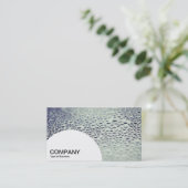 半円形パネル – ガラス上の水滴01 名刺 (スタンド正面)