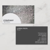 半円形パネル – ガラス上の水滴02 名刺 (正面/裏面)