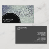 半円形パネル（ドット） – ガラス上の水滴 名刺 (正面/裏面)