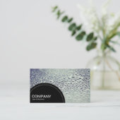 半円形パネル（ドット） – ガラス上の水滴 名刺 (スタンド正面)