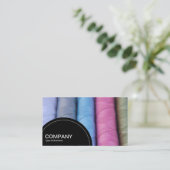 半円形パネル（ドット） – コットンリール 名刺 (スタンド正面)