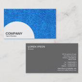 半円形パネル – 青いカーペット 名刺 (正面/裏面)