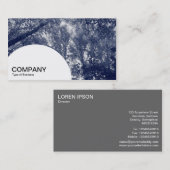 半円形パネル – 青い秋 名刺 (正面/裏面)