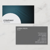 半円形パネル – 青い電気プール01 名刺 (正面/裏面)