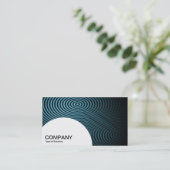 半円形パネル – 青い電気プール01 名刺 (スタンド正面)