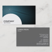 半円形パネル – 青い電気プール04 名刺 (正面/裏面)
