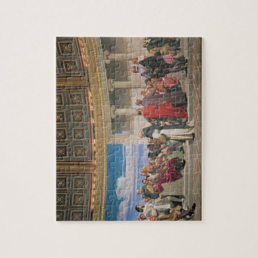 半円形: すべての年齢の芸術家、righの詳細 ジグソーパズル (縦)