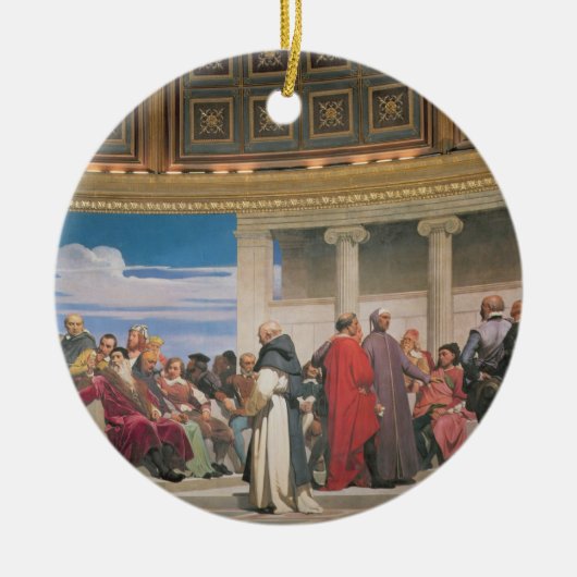 半円形: すべての年齢の芸術家、righの詳細 セラミックオーナメント (正面)