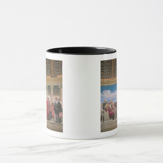 半円形: すべての年齢の芸術家、righの詳細 マグカップ (中央)