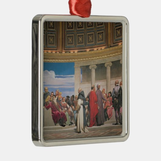 半円形: すべての年齢の芸術家、righの詳細 メタルオーナメント (右)