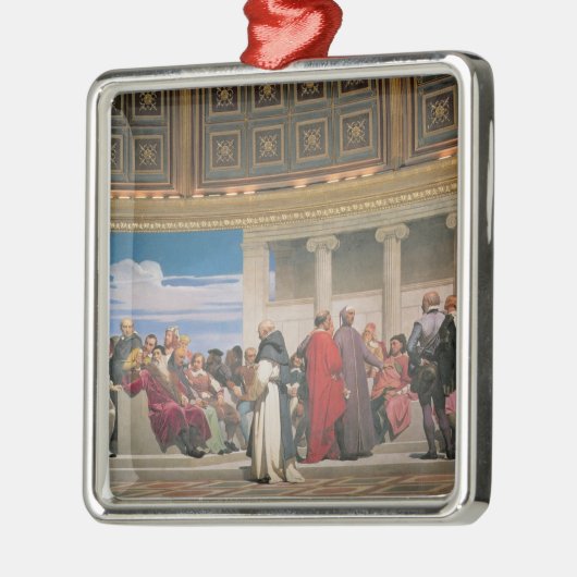 半円形: すべての年齢の芸術家、righの詳細 メタルオーナメント (左)