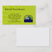 半円Rの上の名刺のロールオフのトラックの側面 名刺 (正面/裏面)