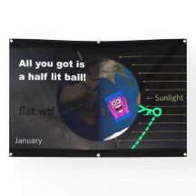 半分しか光ってない球体だなんて！バナー