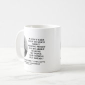 半分そんなに気にしポイントを作るお金をもうけます コーヒーマグカップ (正面左)