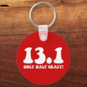 半分だけ熱狂する キーホルダー (正面)