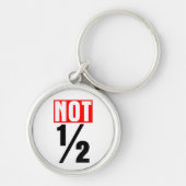 半分ではない キーホルダー (正面)