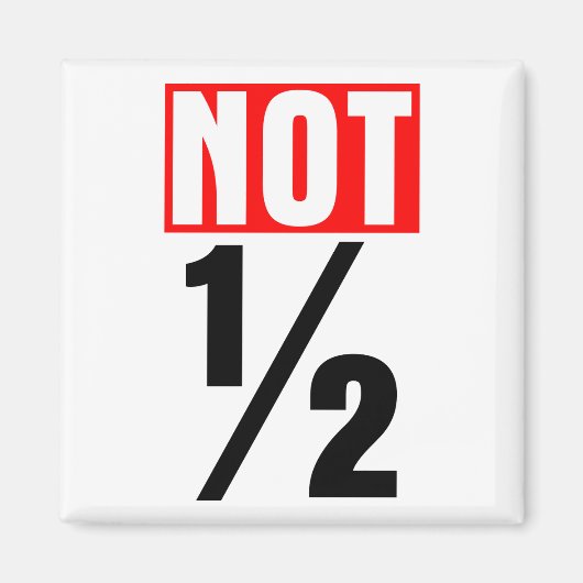 半分ではない マグネット (正面)