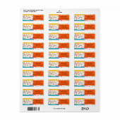 半分と半分 ラベル (フルシート)