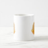 半分によって皮をむかれるマンダリンオレンジ コーヒーマグカップ (中央)