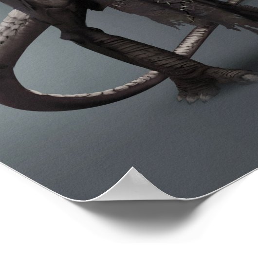 半分に形成されたポスターを揺らす ポスター (角)