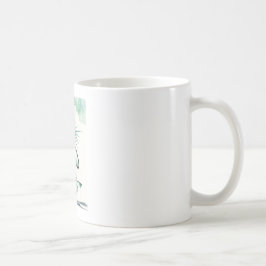 半分のはす-つま先のバランスの姿勢 コーヒーマグカップ
