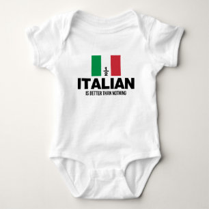 半分のイタリア語は何もよりよいです ベビーボディスーツ