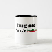 半分のイタリア語 ツートーンマグカップ (中央)