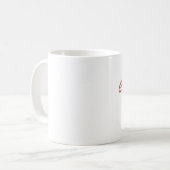 半分のカメラの人の半分の忍者 コーヒーマグカップ (正面左)